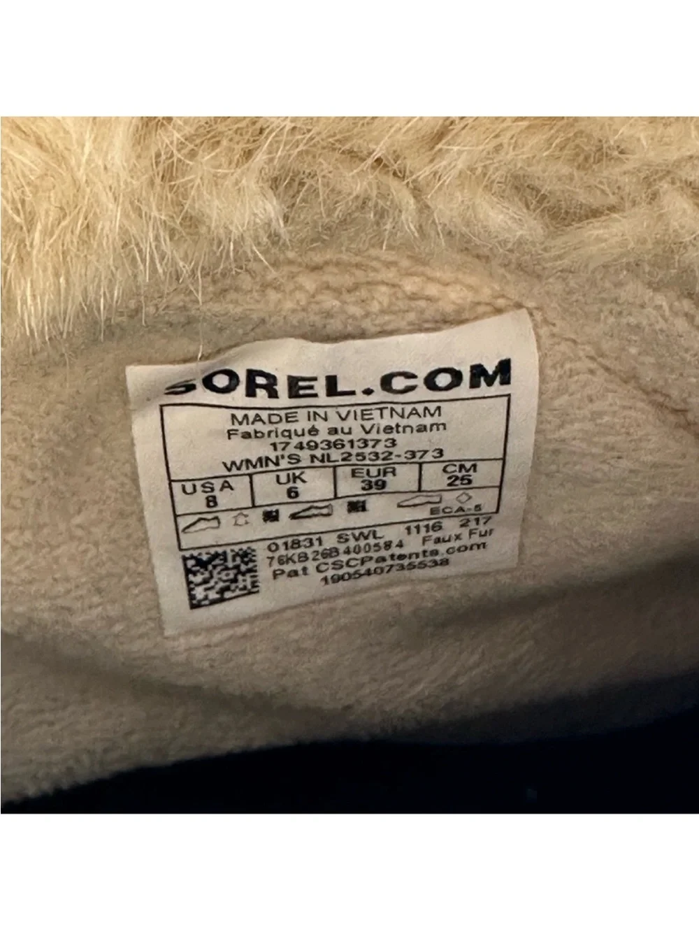 Size 8 Sorel Women’s Tivoli III Waterproof Suede Fur Winter Snow Boots - Picture 11 of 11